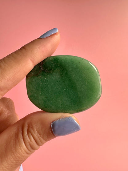 Green Aventurine Flat Palm