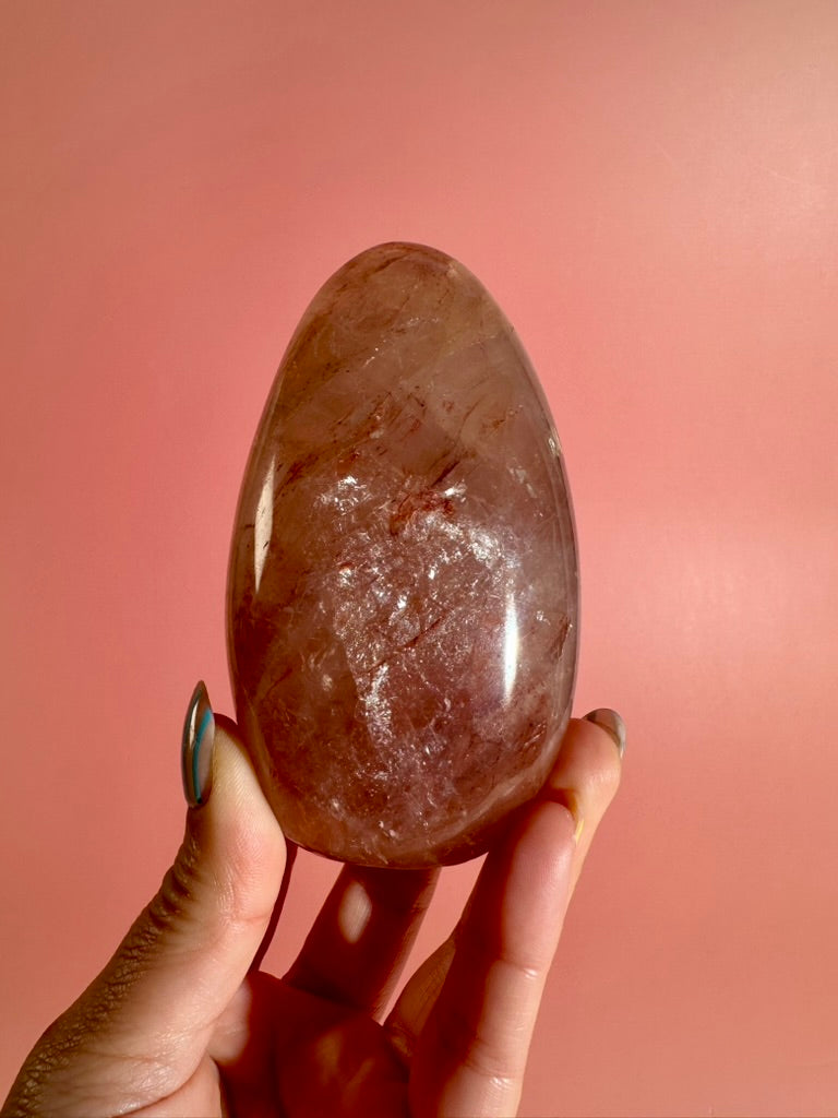Fire Quartz Standing Freeform Option C | One-of-a-Kind Collector Crystal