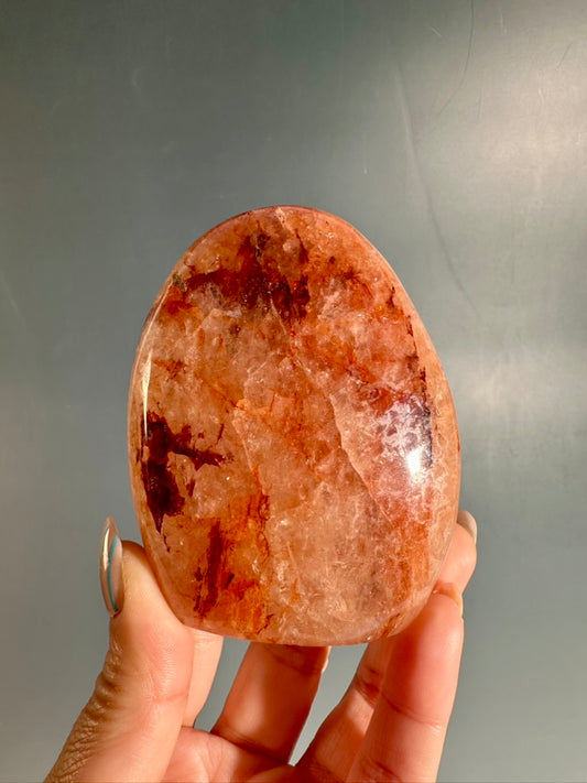 Fire Quartz Standing Freeform Option A | One-of-a-Kind Hematoid Quartz Crystal