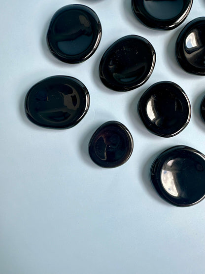 Black Obsidian Worry Stone