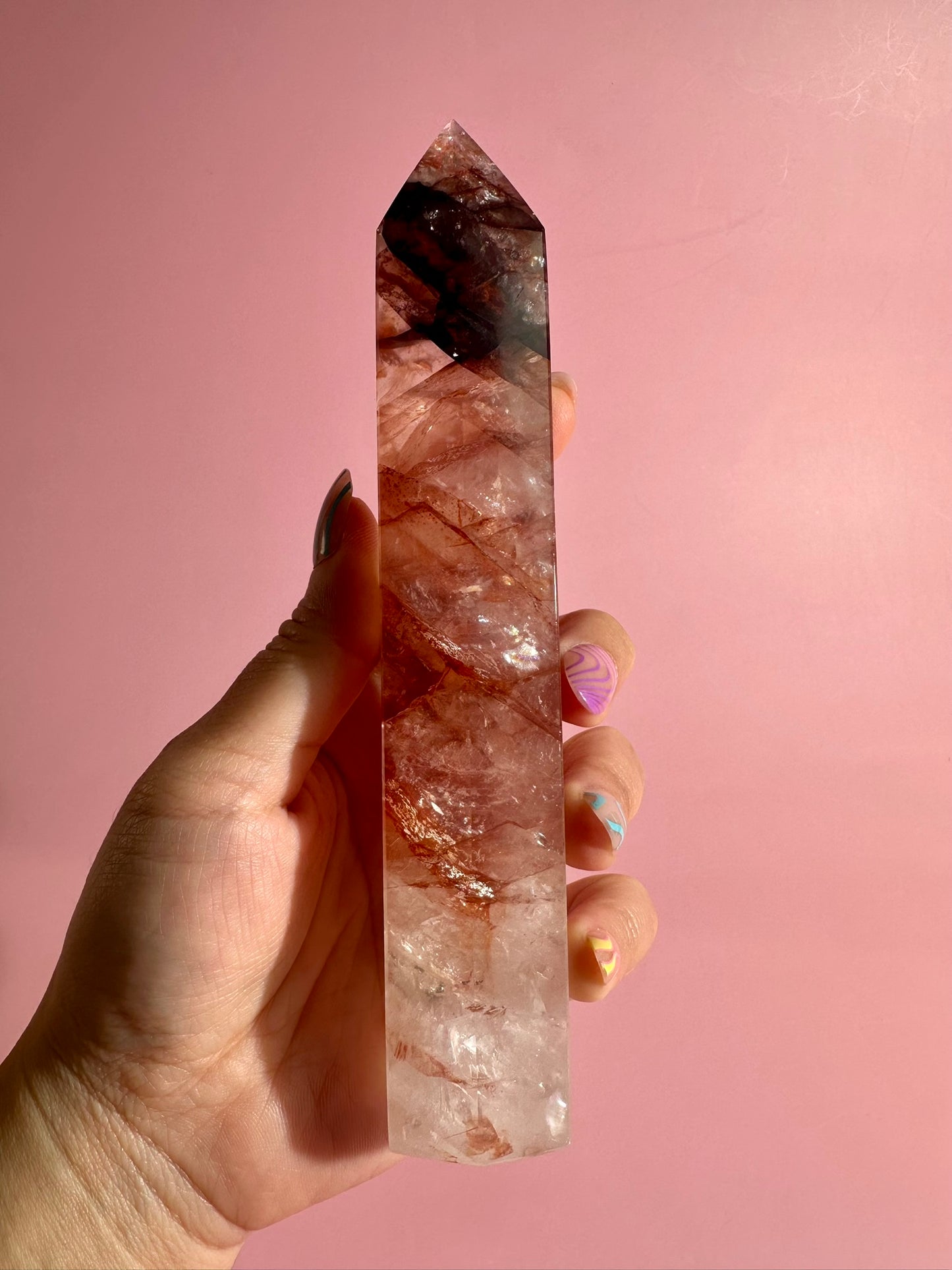 Fire Quartz Tower – Option B | Motivation, Vitality & Positive Energy