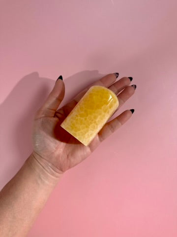 Orange Honeycomb Calcite Freeform - Option  A