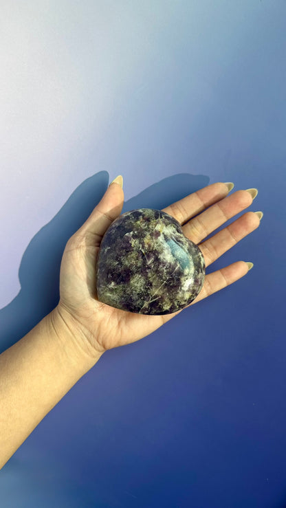 Lepidolite Heart – Option A
