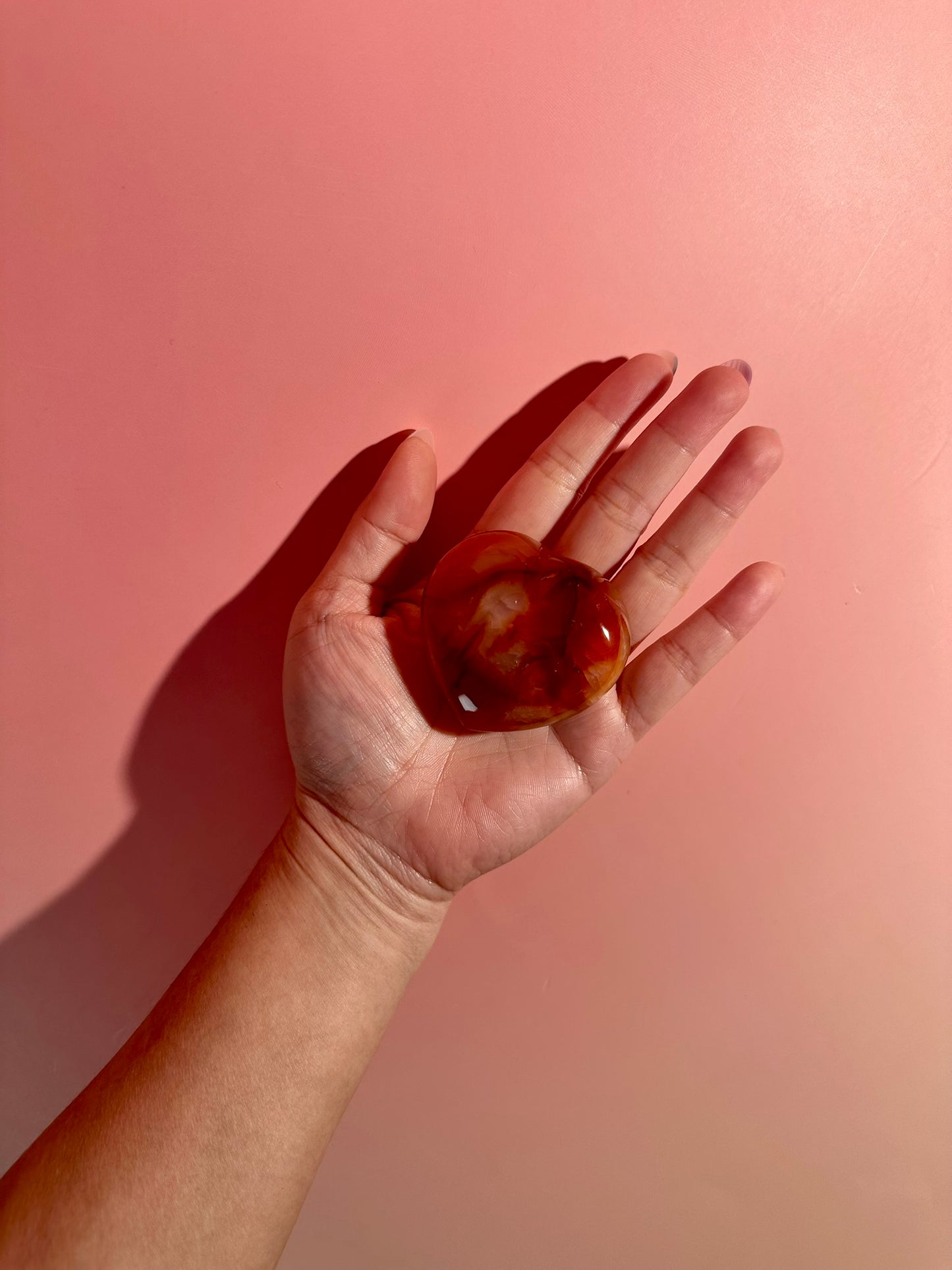 Small Carnelian Heart Option K | Personal Empowerment, Joy & Courage Crystal