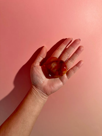 Small Carnelian Heart Option K | Personal Empowerment, Joy & Courage Crystal