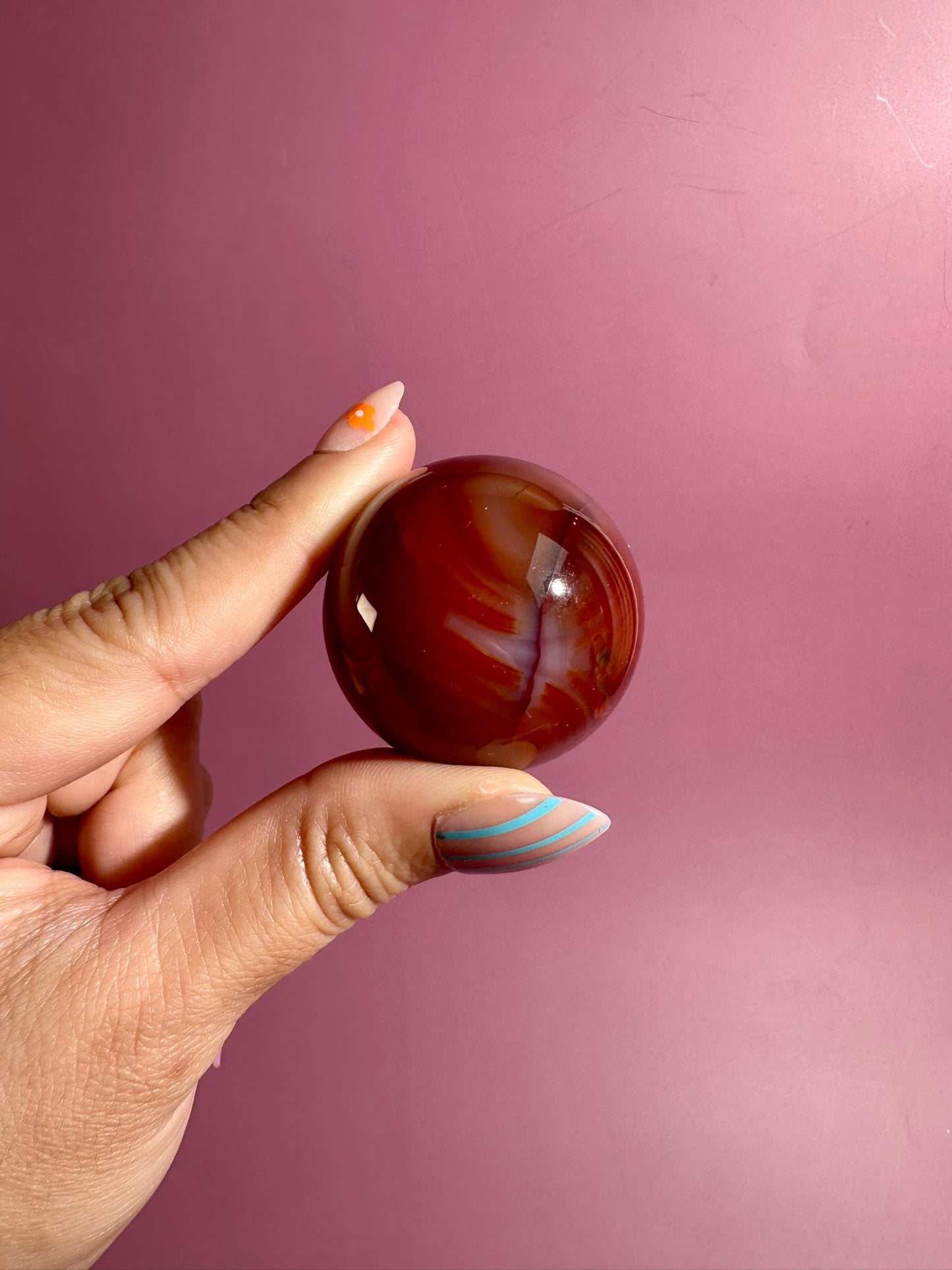 Carnelian Sphere – Option E | Vitality, Creativity & Manifestation Crystal