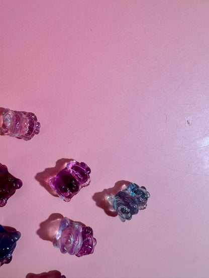 Mini Rainbow Fluorite Sailor Moon Inspired Crystal Carving