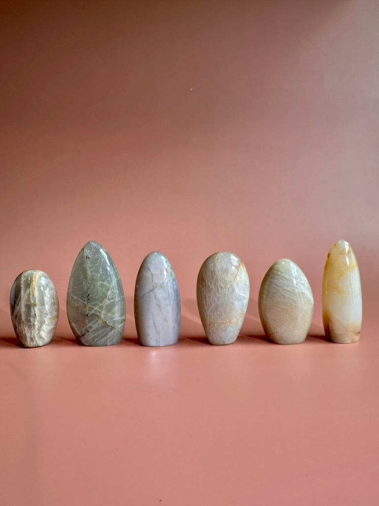 Polished Moonstone Standing Freeform
