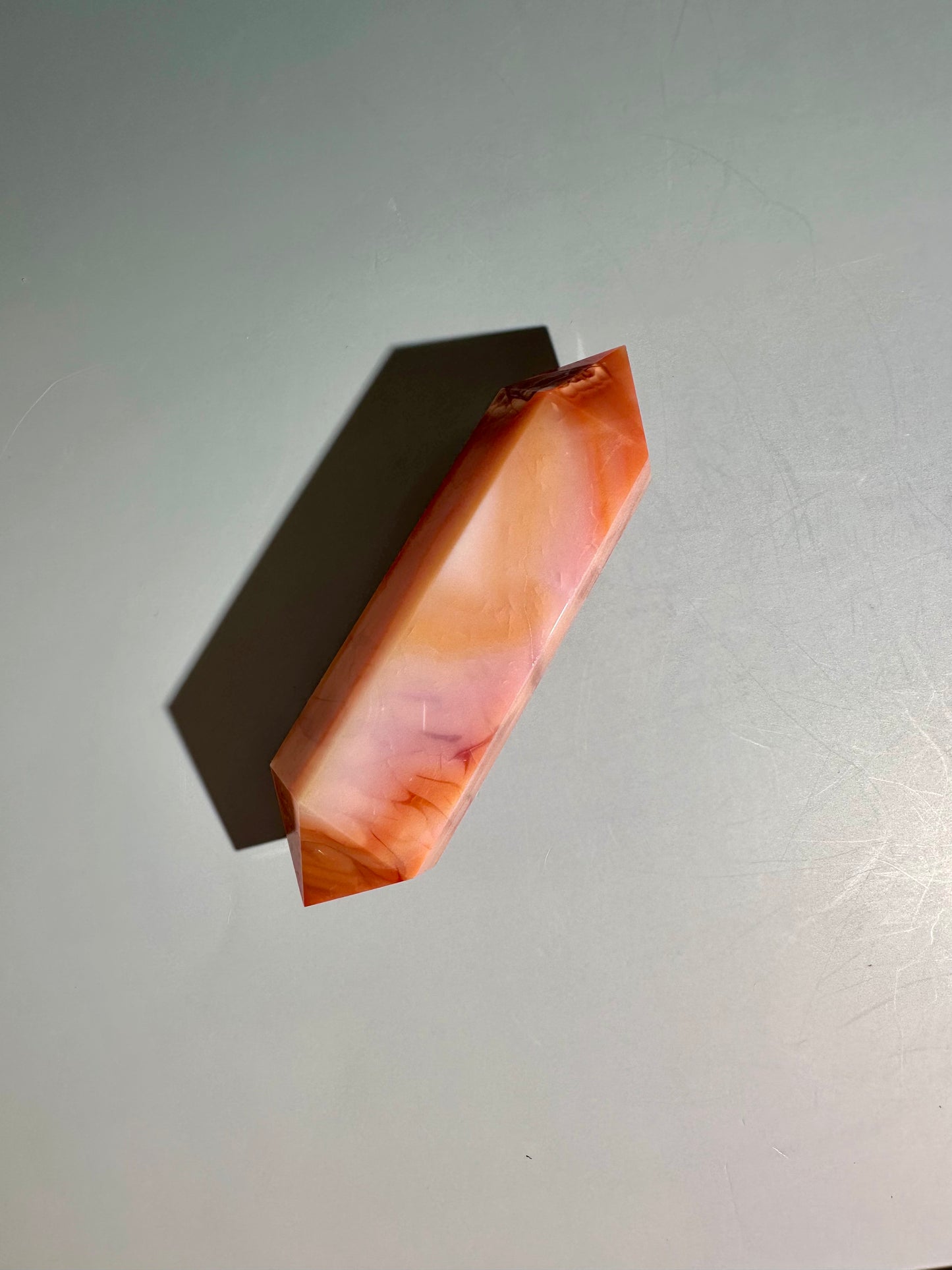 Carnelian Double Terminated Point – Option A | Courage, Vitality & Motivation Energy