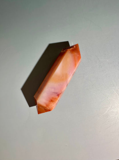 Carnelian Double Terminated Point – Option A | Courage, Vitality & Motivation Energy