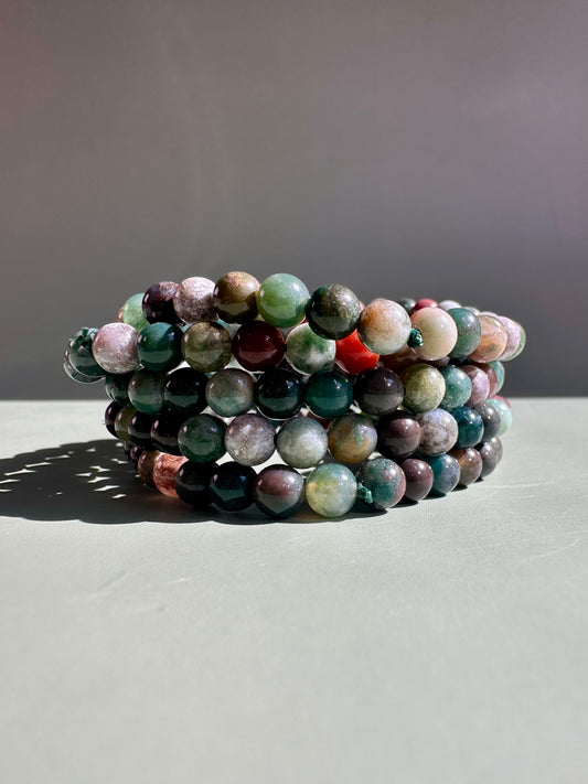 6mm Ocean Jasper Beaded Bracelet
