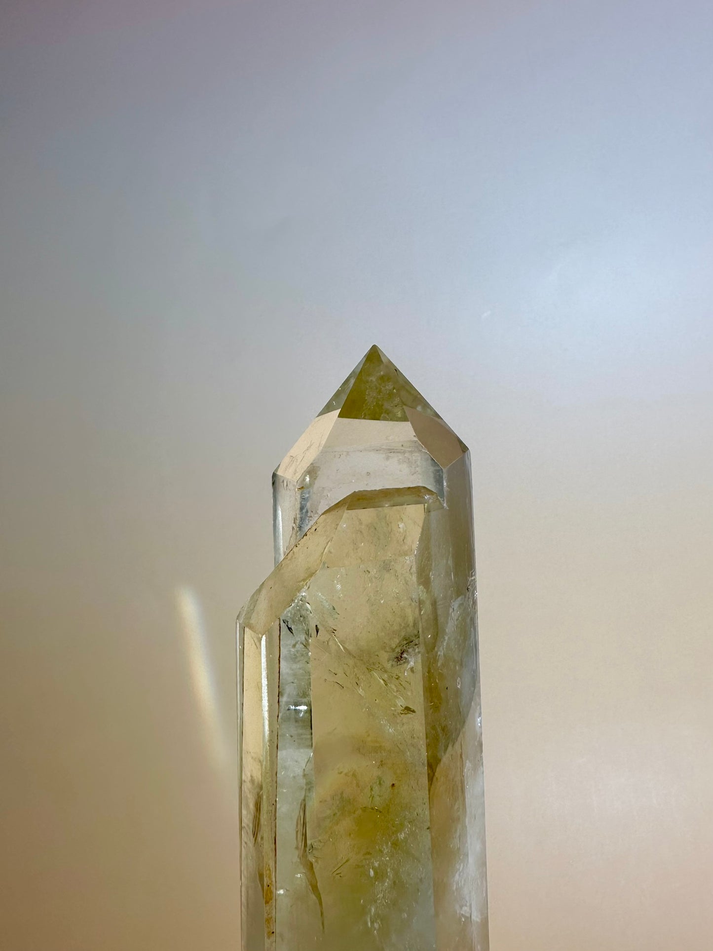 Citrine Polished Point on Stand – Option C | Manifestation, Joy & Abundance Energy