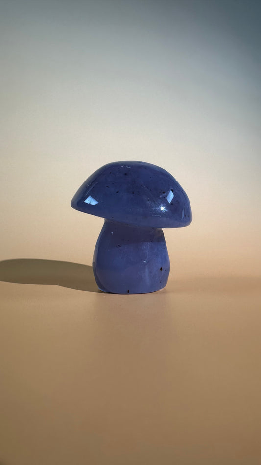 Blue Chalcedony Mushroom – Option A