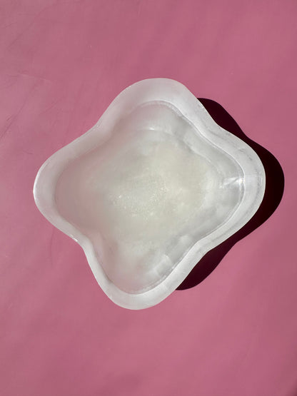 White Onyx Irregular Bowl