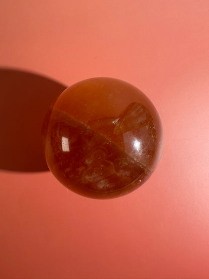Honey Calcite Sphere – Option C | Collector Crystal, Empowerment & Positive Energy