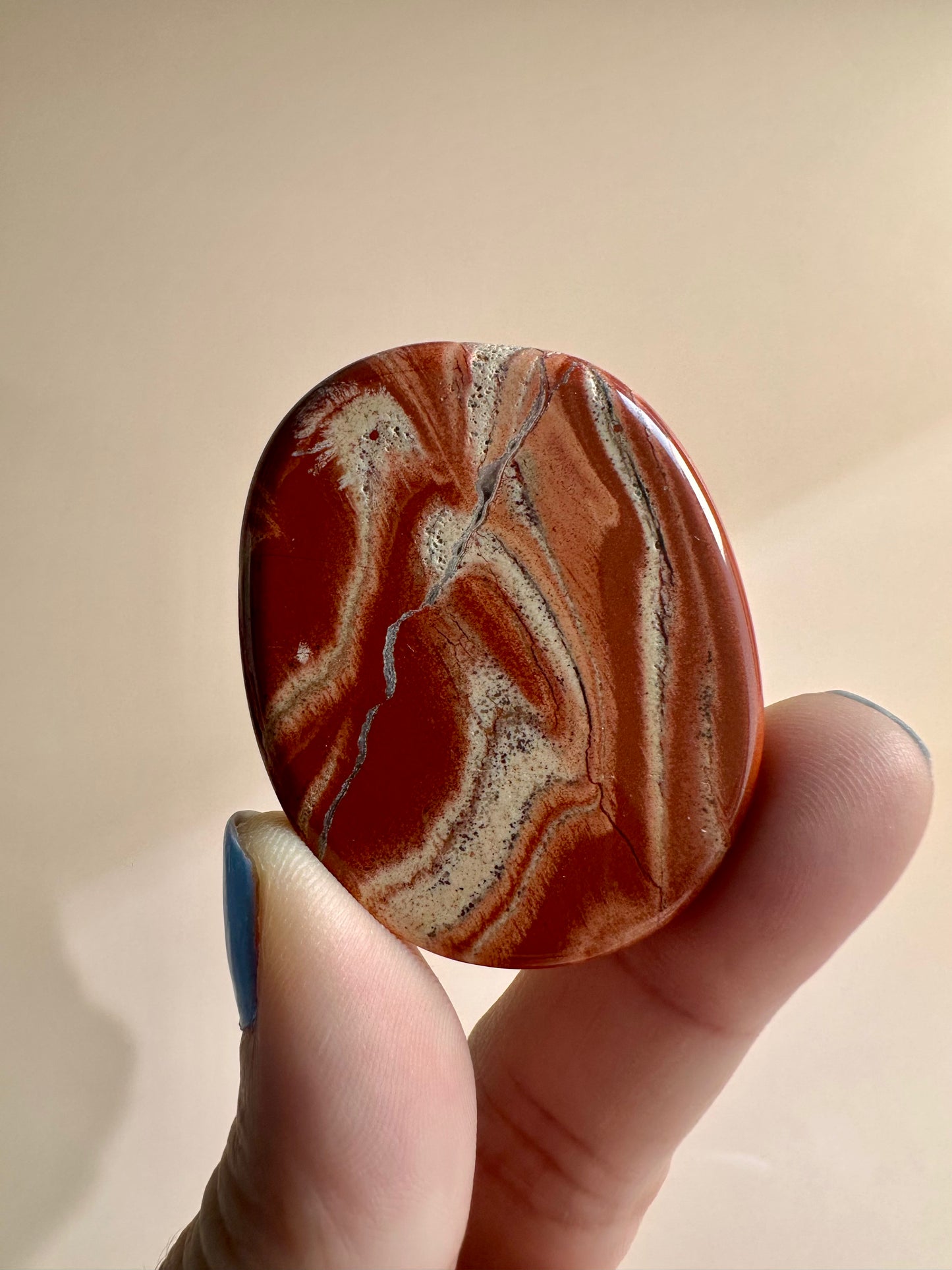 Red Jasper Flat Palm