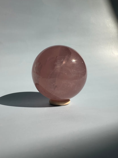 Star Rose Quartz Sphere - B