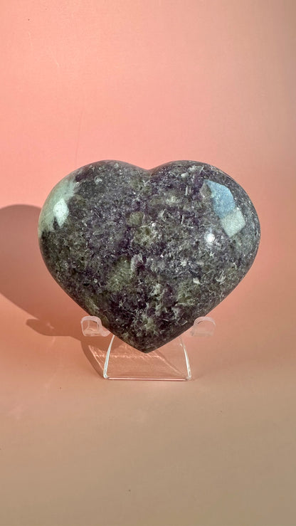 Lepidolite Heart – Option B
