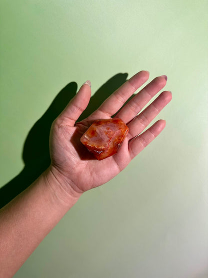 Carnelian Agate Geometric Freeform – Option B | Creativity, Passion & Positive Energy