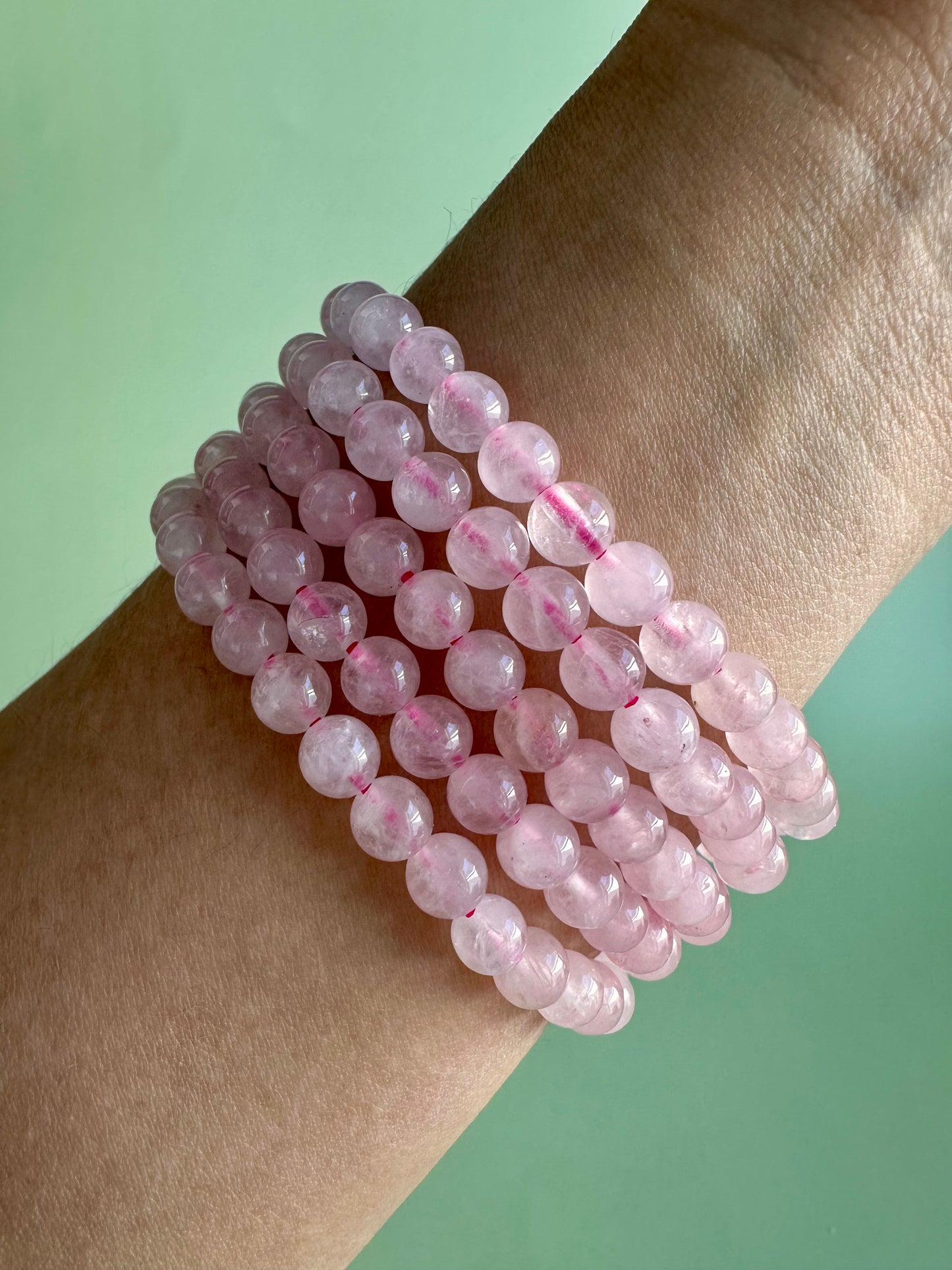 6mm Rose Quartz Bracelet