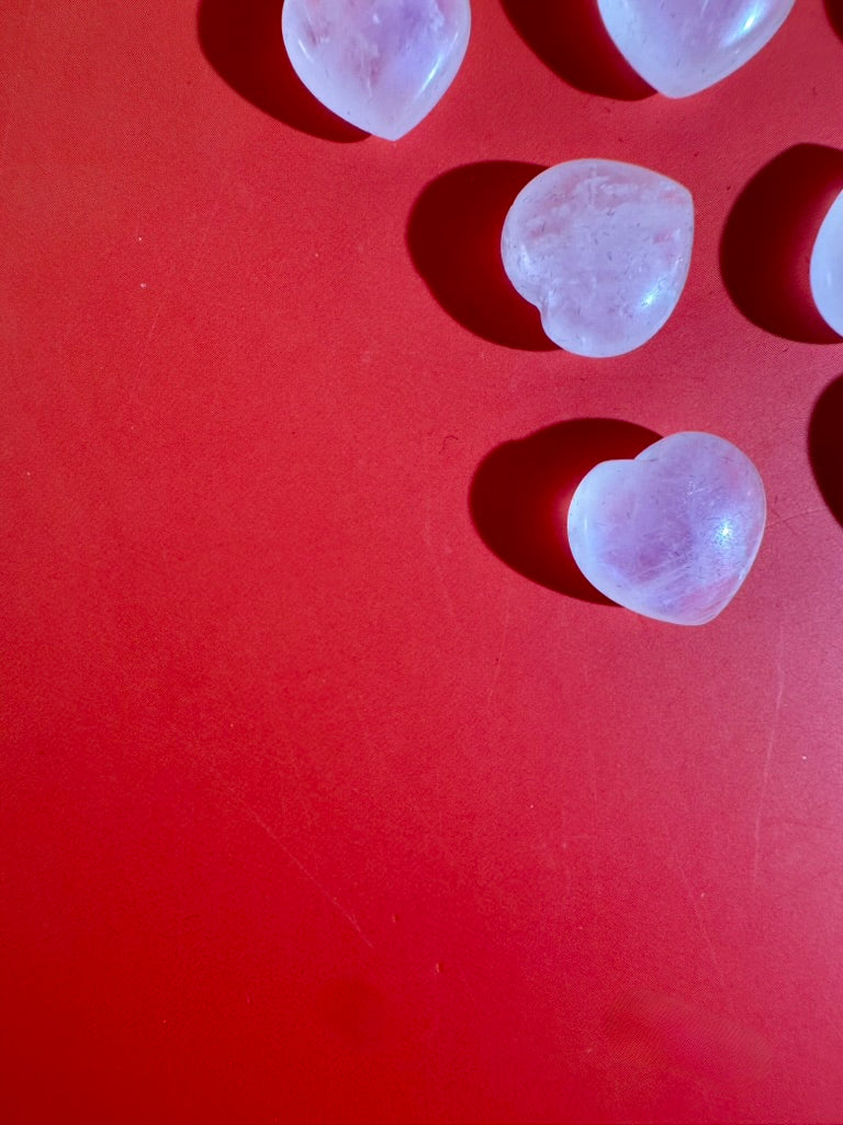 Small Moonstone Heart | Crystal Heart Carving