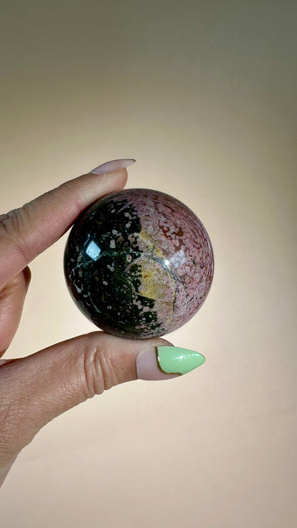 Unicorn Jasper Sphere – Option F
