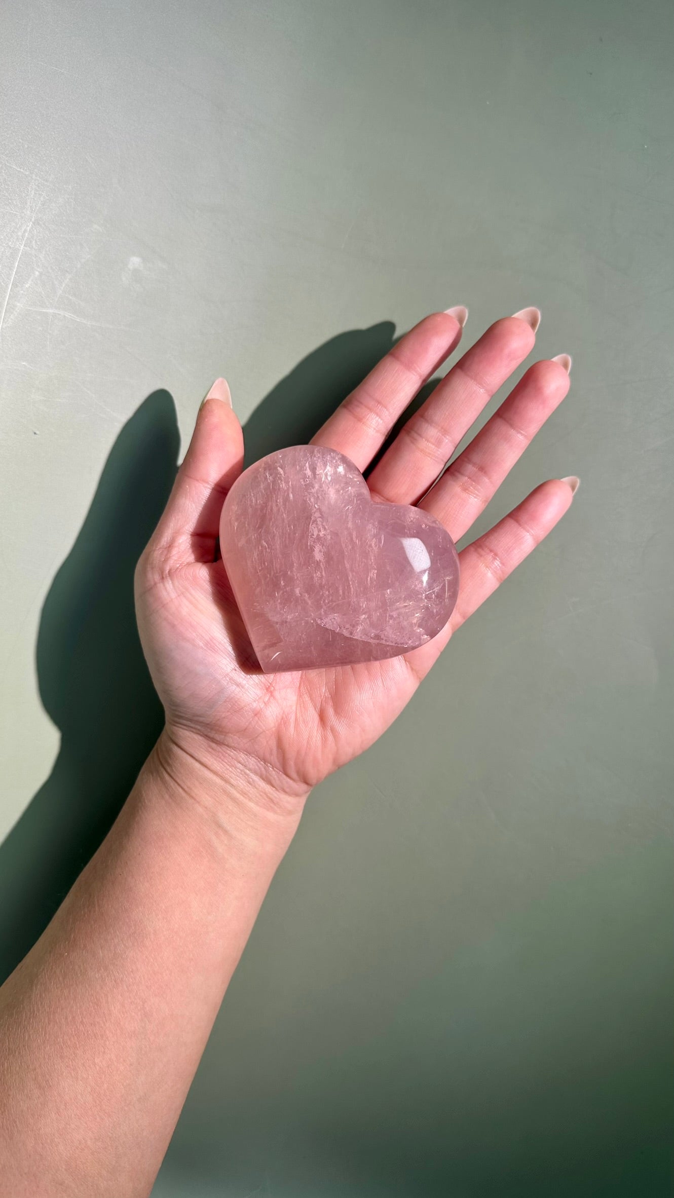 Rose Quartz Heart – Option D