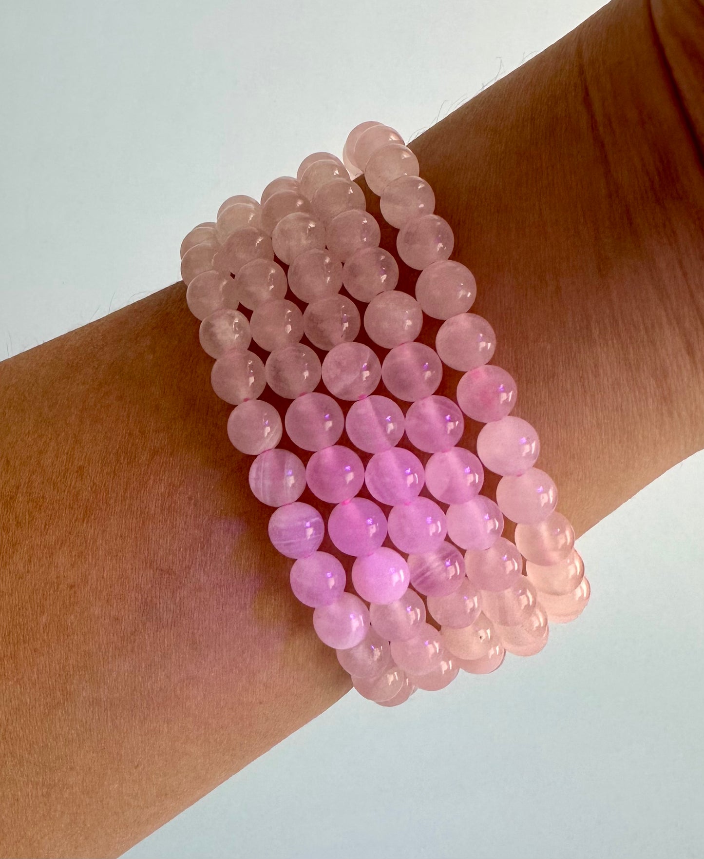6mm Mangano Pink Calcite Bracelet