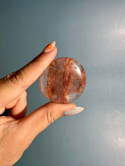 Fire Quartz Irregular Flat Palm