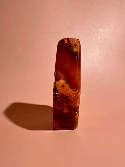 Carnelian Agate Geometric Freeform – Option K | Collector Statement Crystal & Empowerment Energy