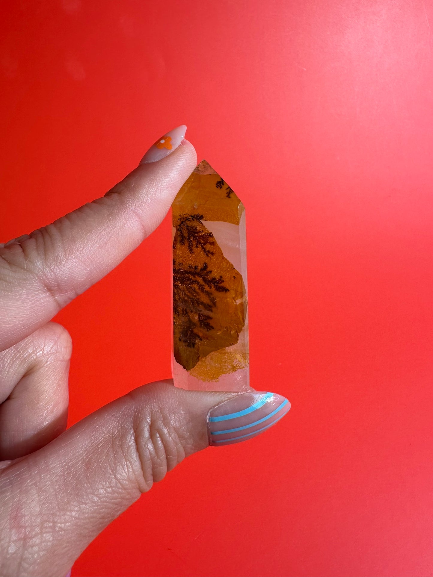 Dendritic Quartz Crystal Tower – Option F | Forest Energy & Nature Connection