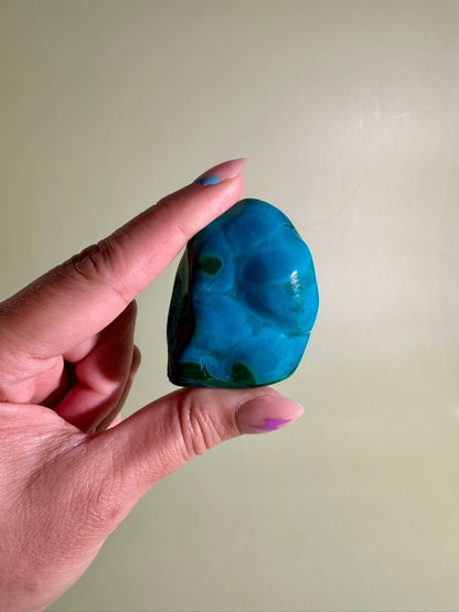 Malachite Chrysocolla Malacolla Polished Specimen Option A | Congo Crystal