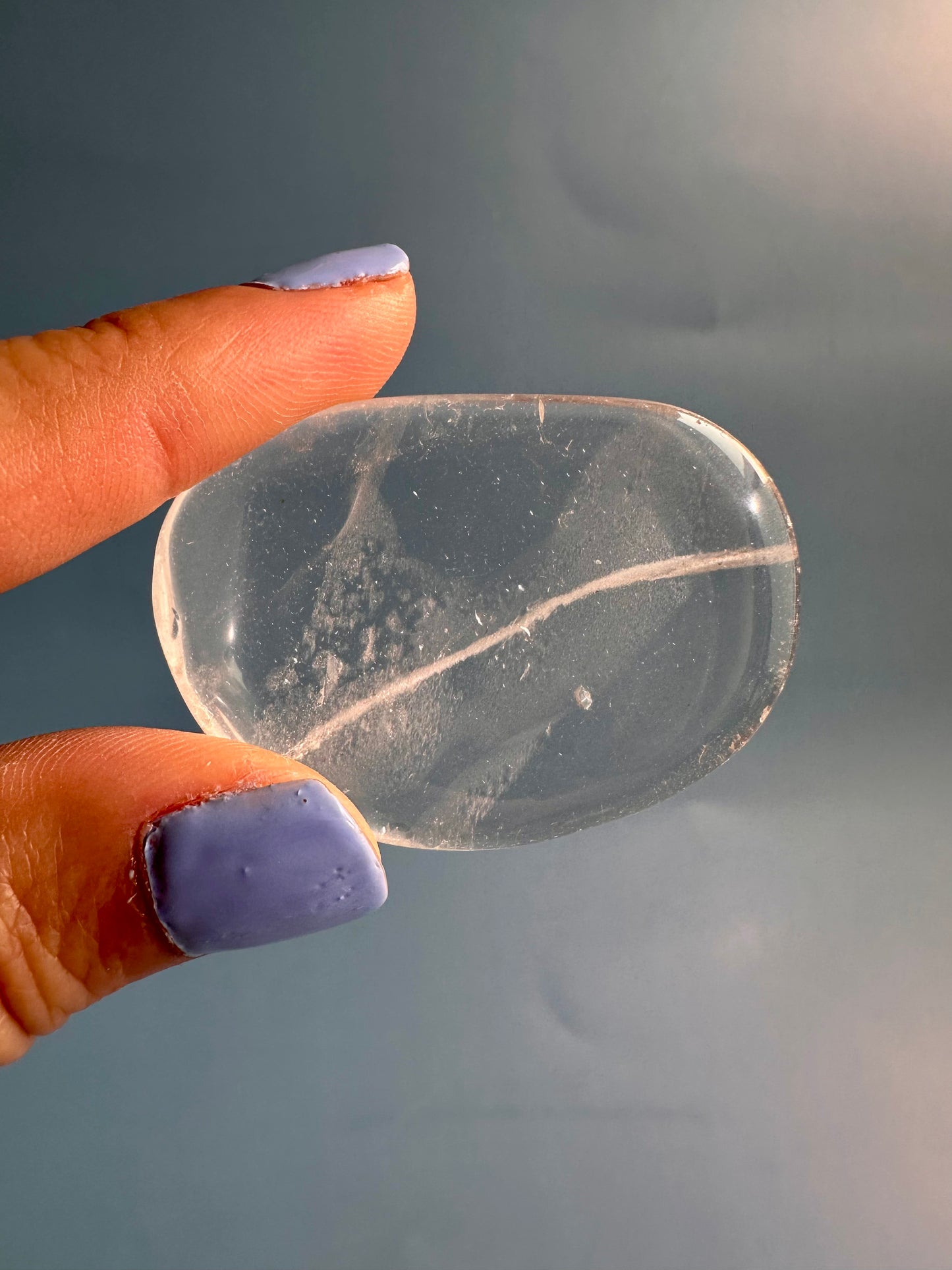 Clear Quartz Flat Palm