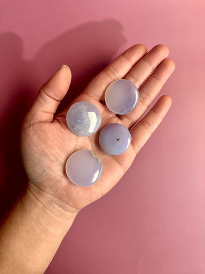 Blue Chalcedony Mini Flat Palm