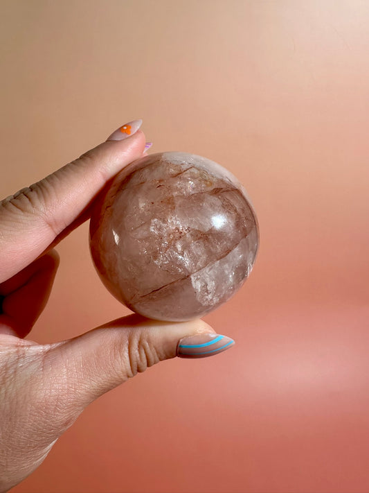 Fire Quartz Sphere Option F | Polished One-of-a-Kind Crystal Sphere