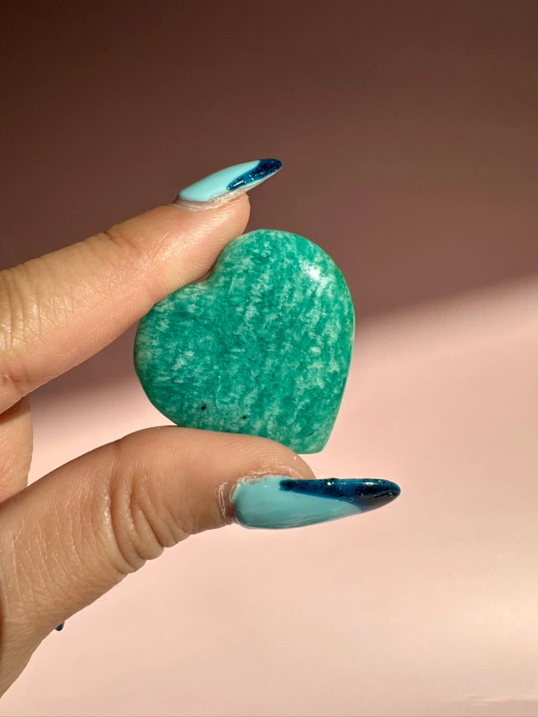 Small Amazonite Heart