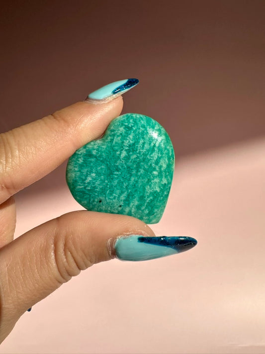 Small Amazonite Heart