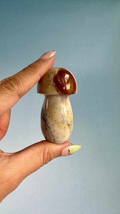 Small Sea Jasper Mushroom – Option E