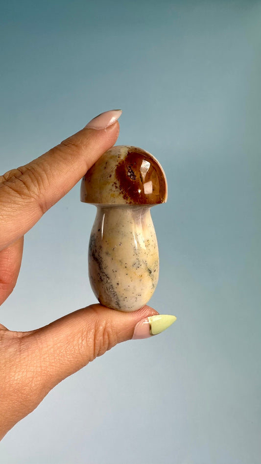 Small Sea Jasper Mushroom – Option E