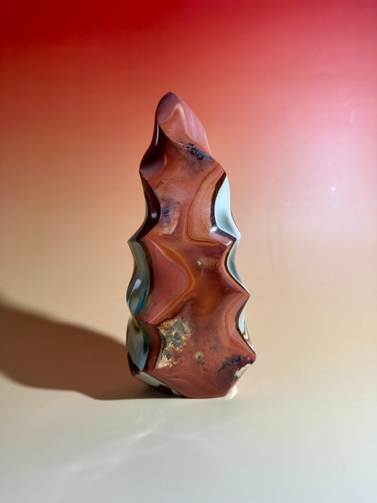 Polychrome Jasper Flame Option H | One-of-a-Kind Madagascar Polished Crystal