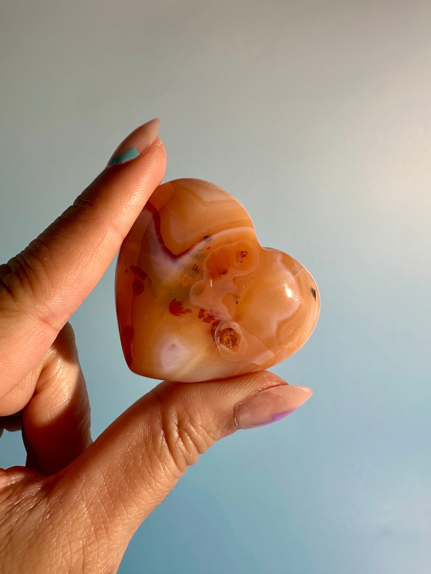 Small Carnelian Heart Option I | Courage, Confidence & Vitality Crystal