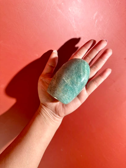Amazonite Standing Freeform Option B | Polished Collector Crystal