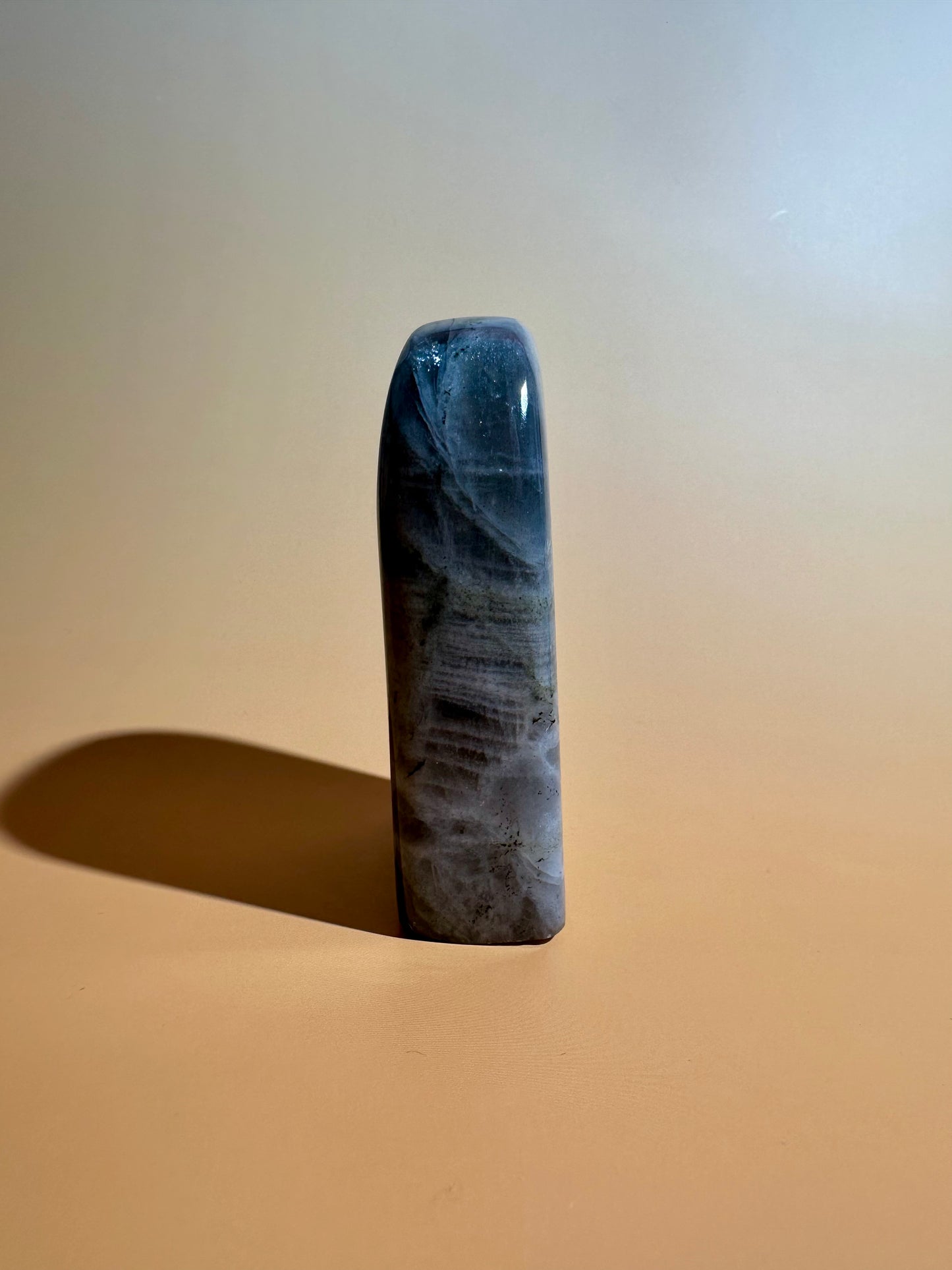 Medium Sunset Flash Labradorite Standing Freeform – Option F