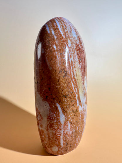 Orange & Peach Ocean Jasper Standing Freeform | One of a Kind Joy, Renewal & Collector Crystal