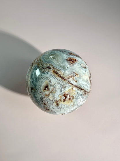 Red Crazy Lace Agate Sphere - A