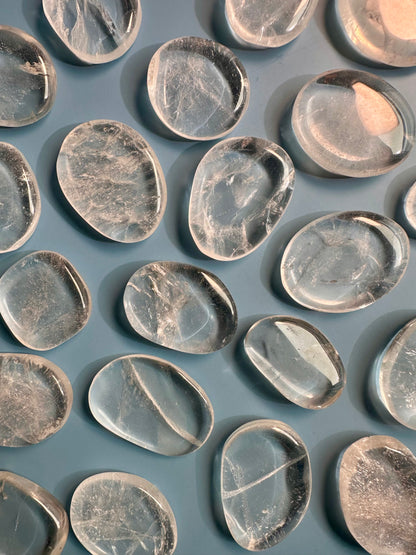 Clear Quartz Flat Palm