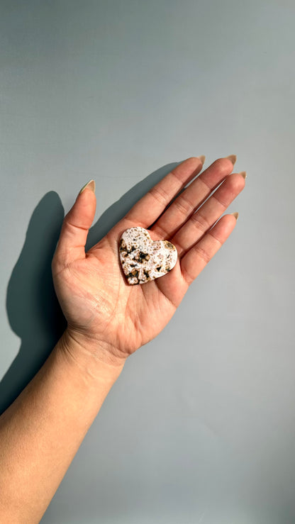 Ocean Jasper Heart Carving – Option P