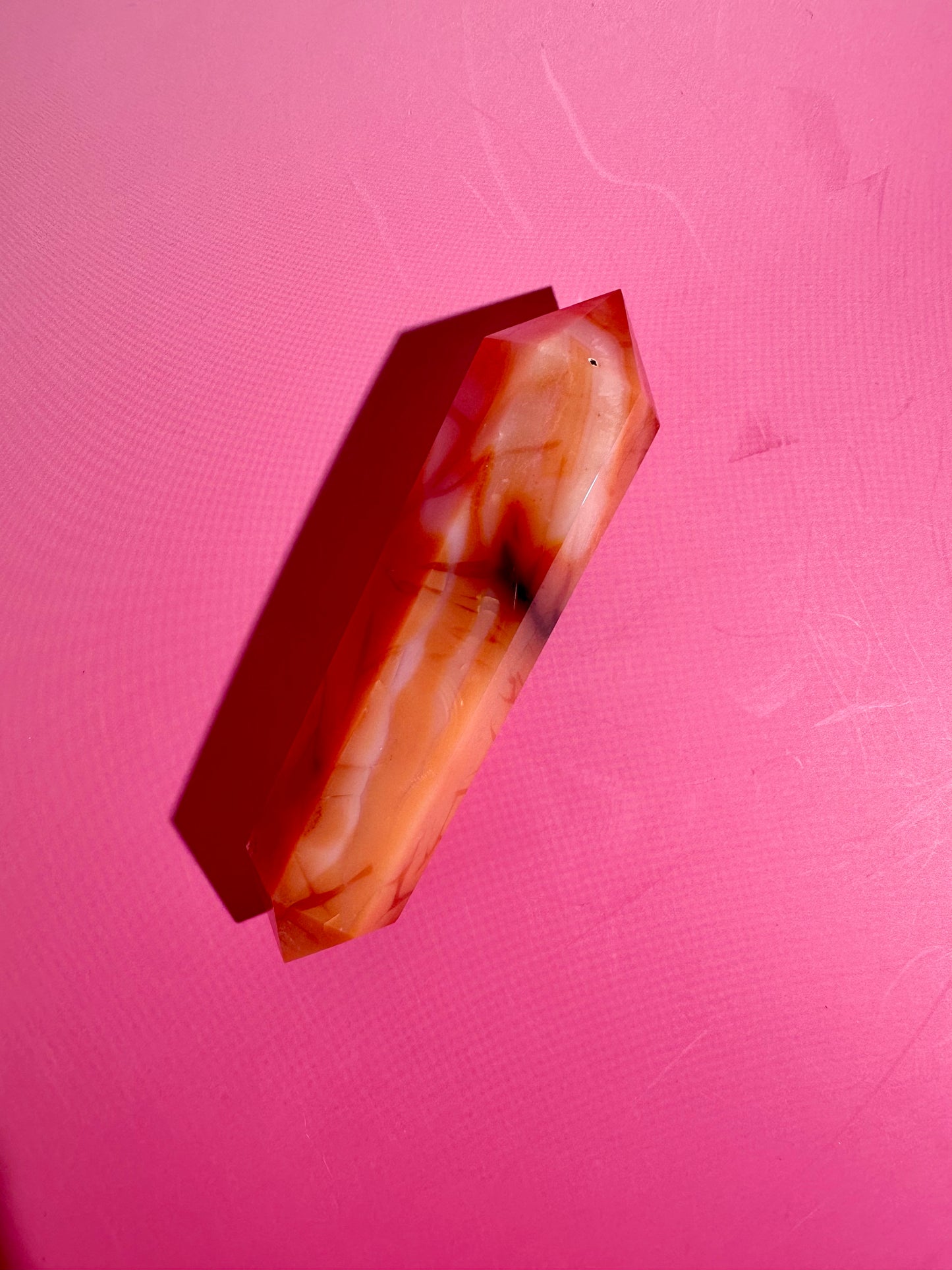 Carnelian Double Terminated Point – Option E | Vitality, Joy & Creative Energy