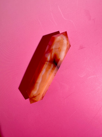 Carnelian Double Terminated Point – Option E | Vitality, Joy & Creative Energy