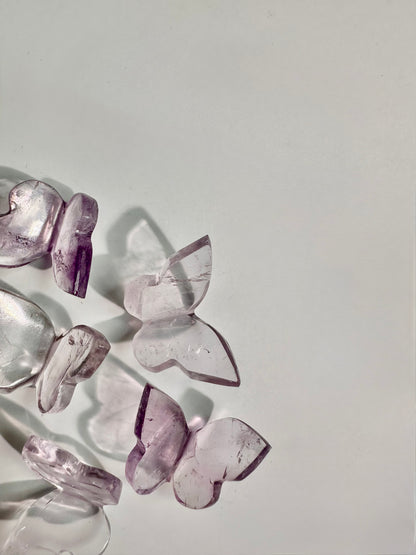 Mini 3D Amethyst Butterfly Carving